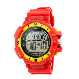 Colorful PVC Band Multifungsi Digital wanita Wrist Watch profesional