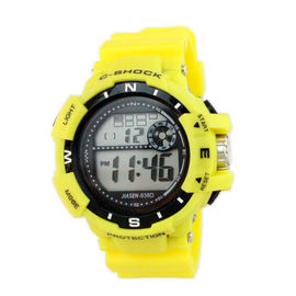 Colorful PVC Band Multifungsi Digital wanita Wrist Watch profesional