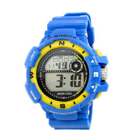 Colorful PVC Band Multifungsi Digital wanita Wrist Watch profesional