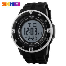 Hitam Band Multifungsi Digital Olahraga Perhiasan Waterproof Untuk Pria