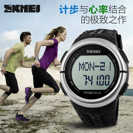 Stainless Steel Kembali Heart Rate Olahraga Perhiasan Waterproof Jepang / China Gerakan