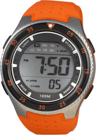 Pria Putaran Sporty toilet pria Digital Watch Dengan 100m Water Resistant Chronograph