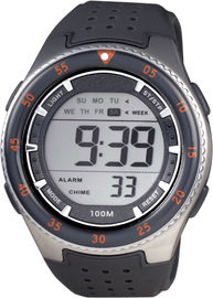 Pria Putaran Sporty toilet pria Digital Watch Dengan 100m Water Resistant Chronograph