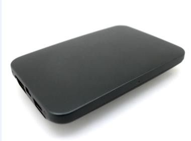 Hitam Universal Portable Power Bank Untuk Samsung Dan iPhone Dengan Dua USB