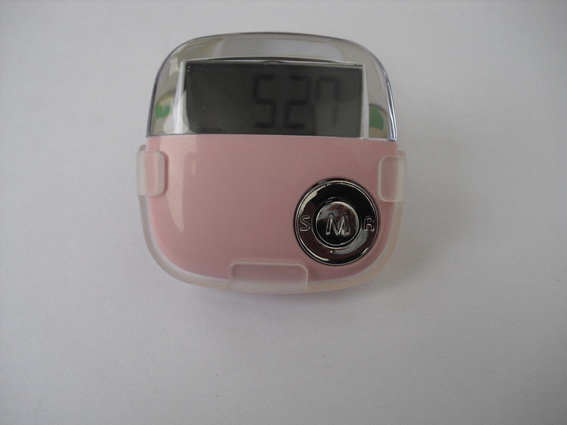 DC1.5V pink Calorie Counter Pedometer dengan CE, ROHS